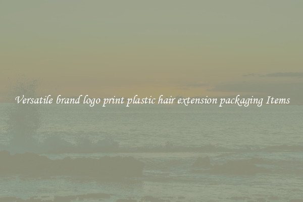 Versatile brand logo print plastic hair extension packaging Items