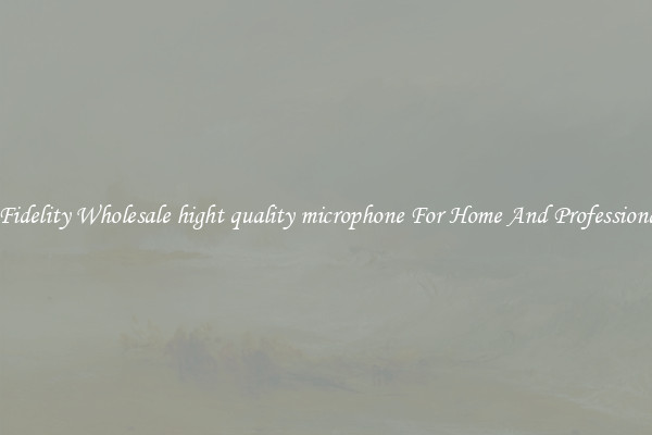 High Fidelity Wholesale hight quality microphone For Home And Professional Use