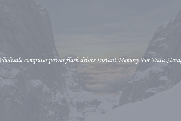 Wholesale computer power flash drives Instant Memory For Data Storage