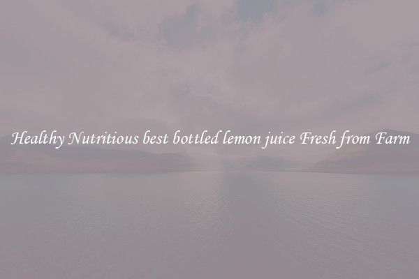Healthy Nutritious best bottled lemon juice Fresh from Farm