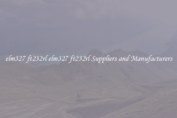elm327 ft232rl elm327 ft232rl Suppliers and Manufacturers
